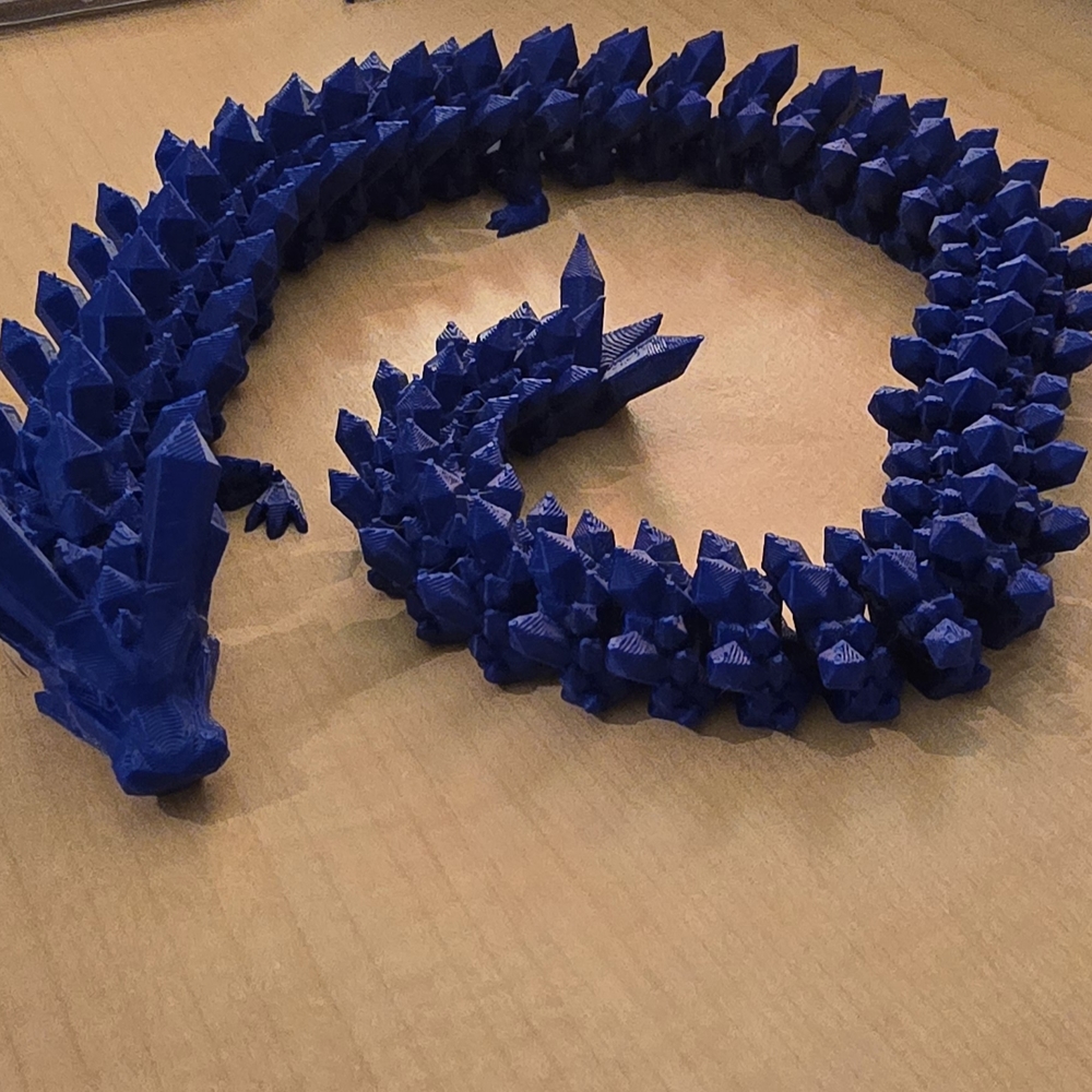 3D Blue Dragon Figurine